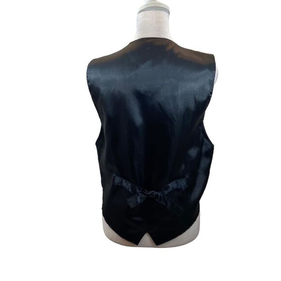 Ladies‎ Quarters Brand Black Suede Snap Button Vest Size Medium - Picture 5 of 14